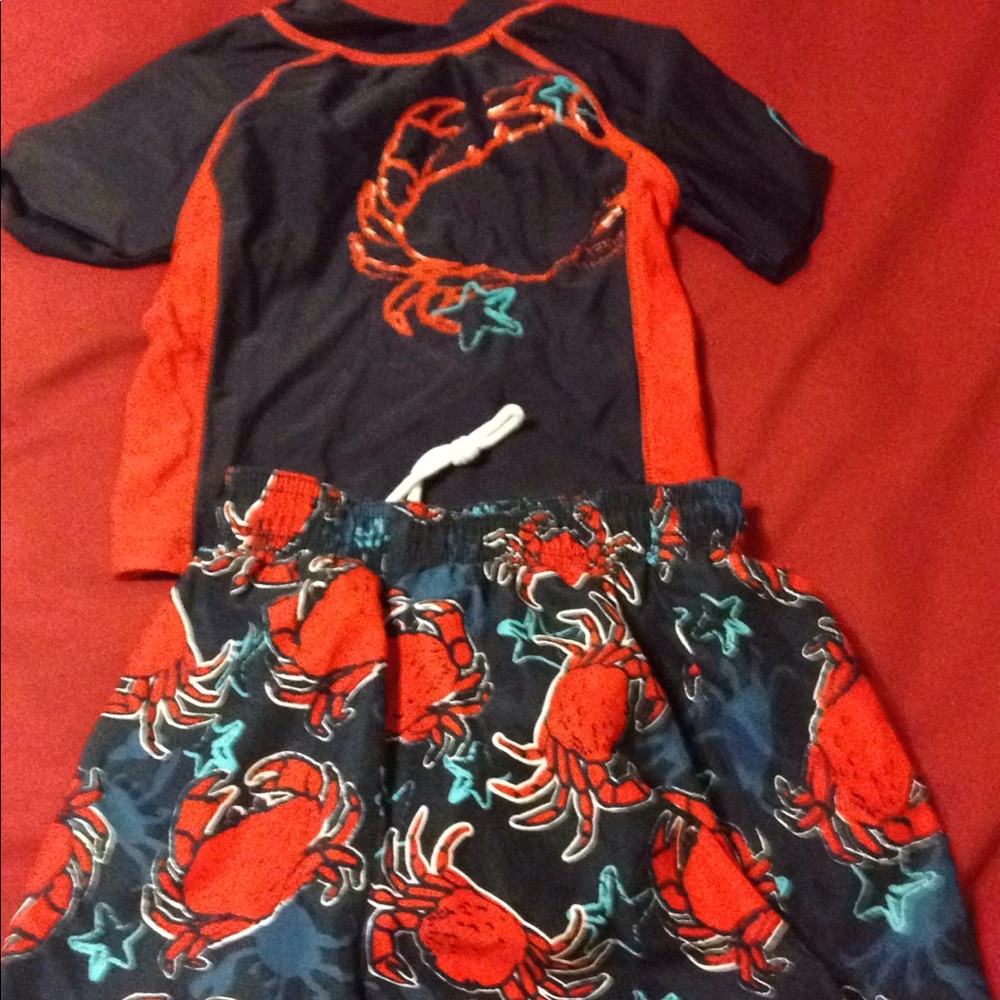 Adorable swim set for toddler boys